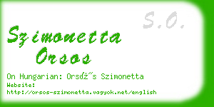 szimonetta orsos business card
